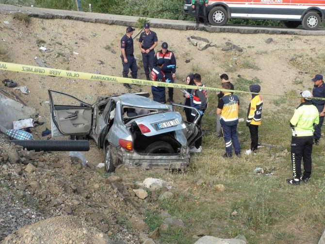 Yozgat’ta araç menfeze düştü: 1 ölü, 2 yaralı