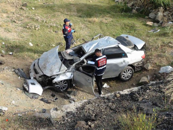 Yozgat’ta araç menfeze düştü: 1 ölü, 2 yaralı