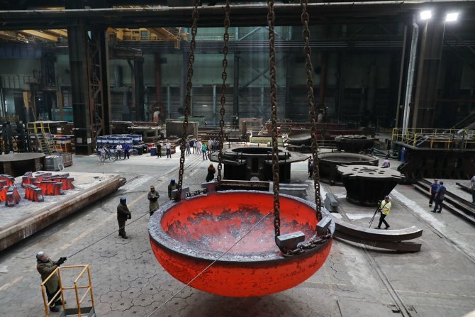 Akkuyu NGS'nin dördüncü güç ünitesi için reaktör basınç kabının tabanı üretildi