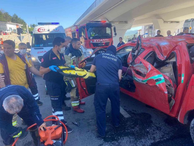 Başkent’te trafik kazası: 1 yaralı