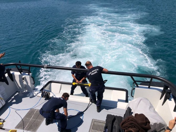 Denizdeki kayıp 2 kişiyi bulmak için ROV taraması yapıldı