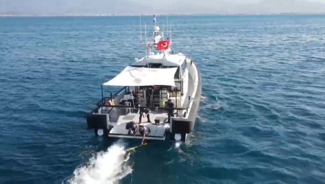 Denizdeki kayıp 2 kişiyi bulmak için ROV taraması yapıldı