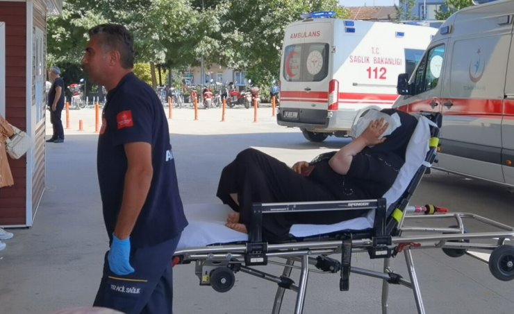 Hafif ticari araç kanala yuvarlandı: 1'i çocuk 5 yaralı