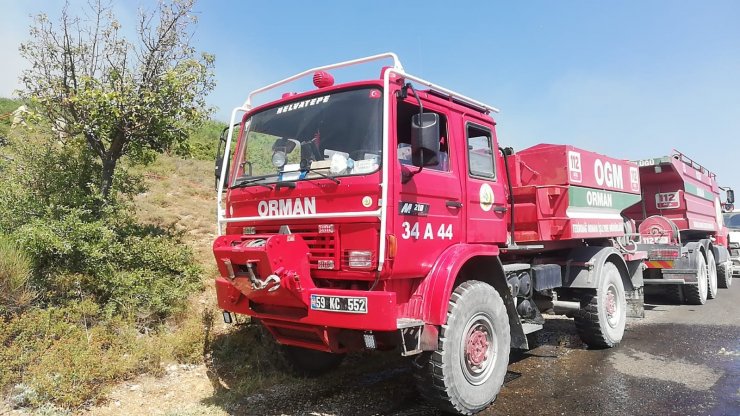 Şarköy'de makilik yangını; 5 hektar yandı