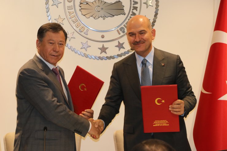 Bakan Soylu, Tacikistanlı mevkidaşı Rahimzoda'yı  ağırladı