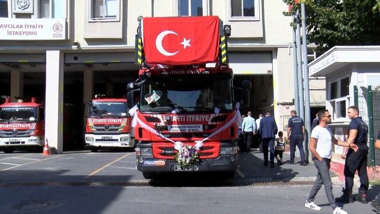 İtfaiye aracı gelin arabası oldu 
