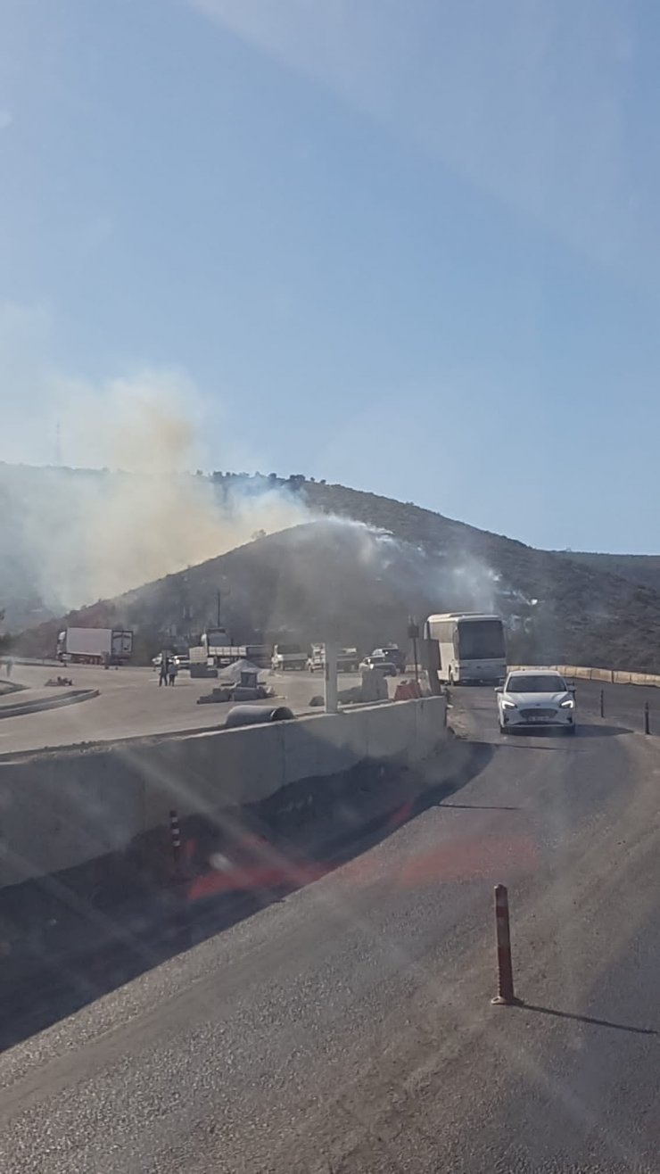 Mersin'de makilik yangını