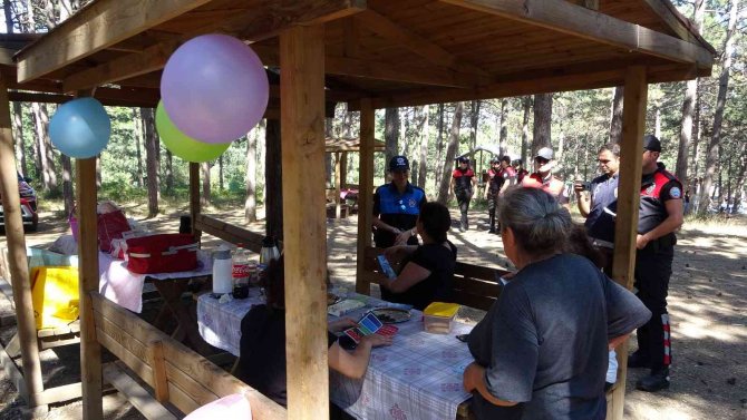 Polis ekiplerinden sahil ve ormanlık alanda mangal denetimi