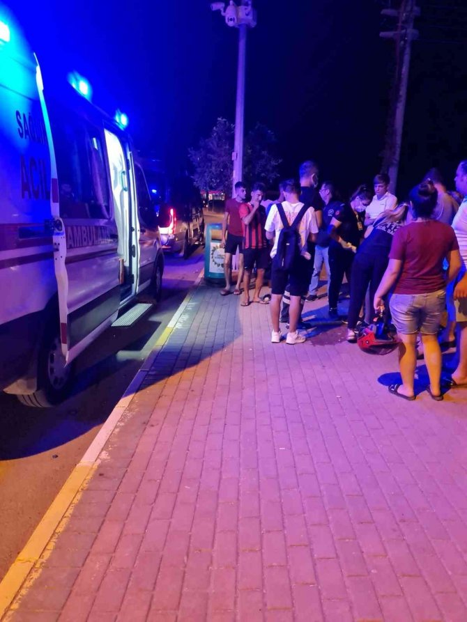 Scooter kazası: 1 yaralı