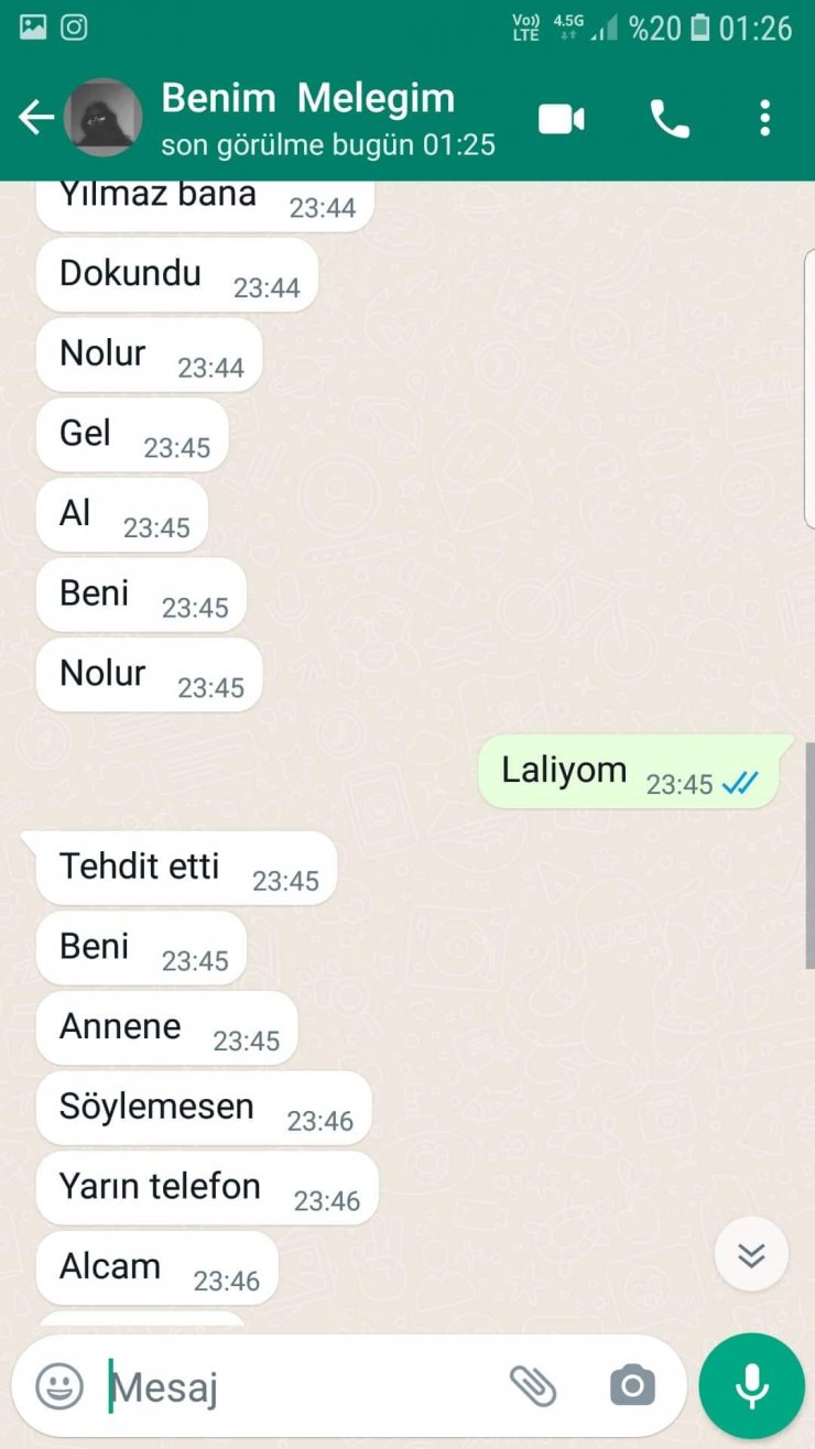 14 yaşındaki kızına taciz eden baba tutuklandı! Taciz, WhatsApp yazışmaları ile ortaya çıktı