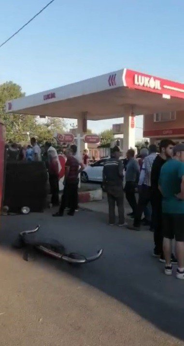 Bursa’da facia teğet geçti...O anlar kamerada