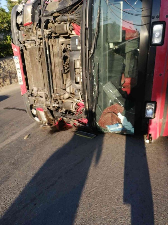 Bursa’da facia teğet geçti...O anlar kamerada