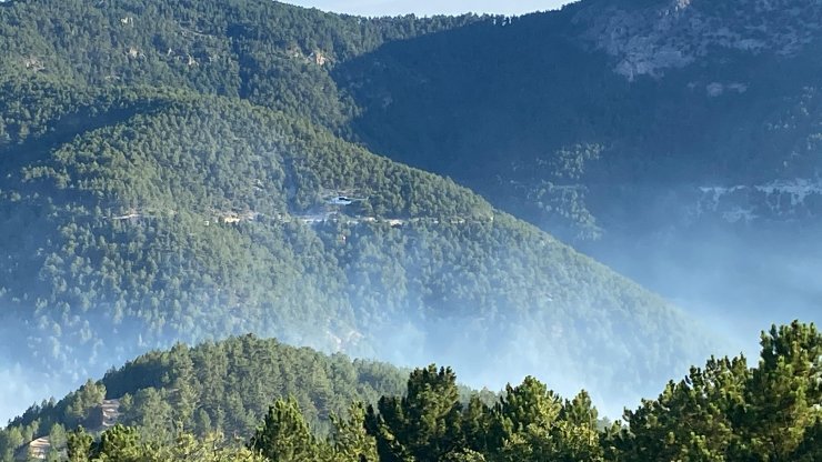 Kütahya'daki orman yangınında 2'nci gün; müdahale sürüyor