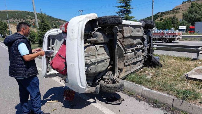 Samsun’da otomobil takla attı: 3 yaralı