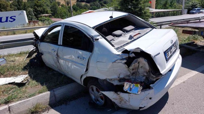Samsun’da otomobil takla attı: 3 yaralı