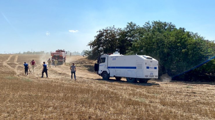 Anız yangını kampüsteki ormana sıçradı