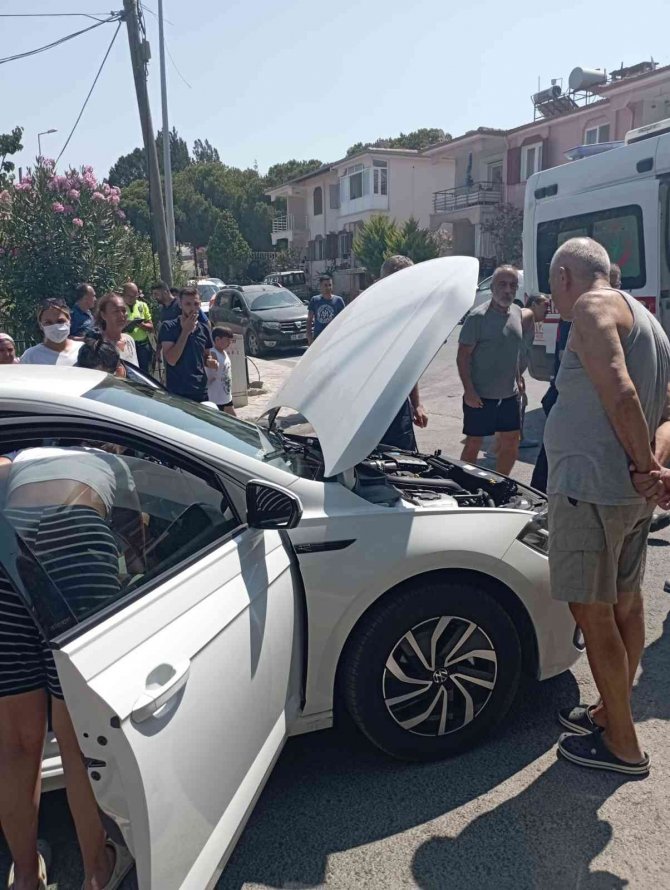 Kuşadası’nda trafik kazası: 1 yaralı