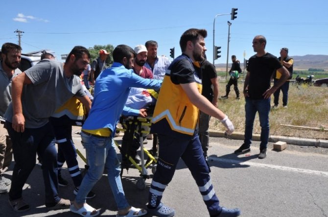 Meydana gelen kazada oda başkanı yaralandı