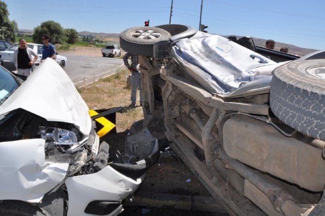 Meydana gelen kazada oda başkanı yaralandı