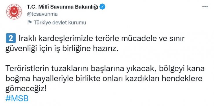 MSB: Hesap sorulacak