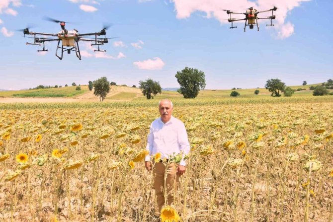 Tırtılla mücadelede kazanan çiftçi oldu