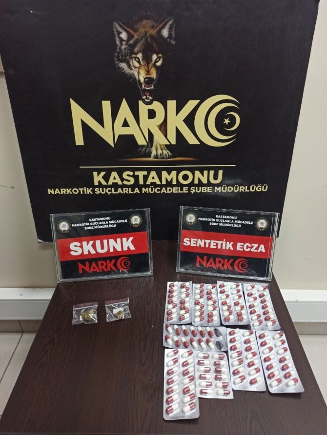 Uyuşturucu madde ile yakalanan şüpheli gözaltına alındı