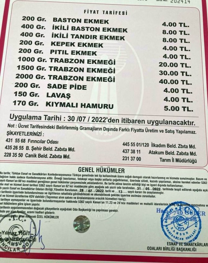 Ekmeğe zam: 200 gram ekmek 4 TL