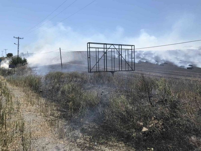 Tekirdağ’da 40 dekar tarla yandı