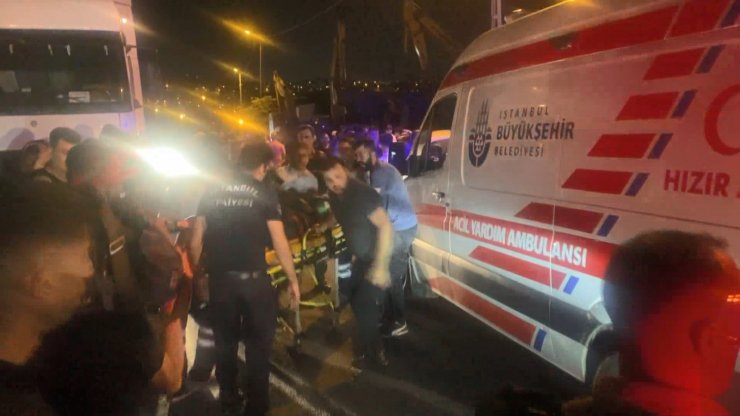 Yangın bölgesinde görevli bekçiye otomobil çarptı