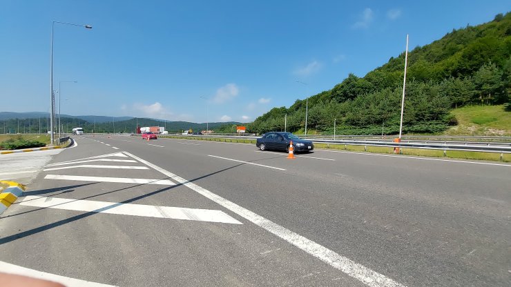 TEM'in Bolu Dağı geçişinde yol çalışması başladı