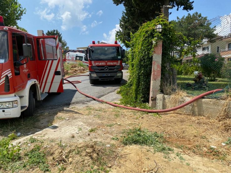 Büyükçekmece'de villada yangın
