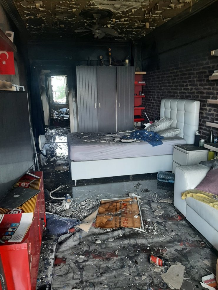 Büyükçekmece'de villada yangın