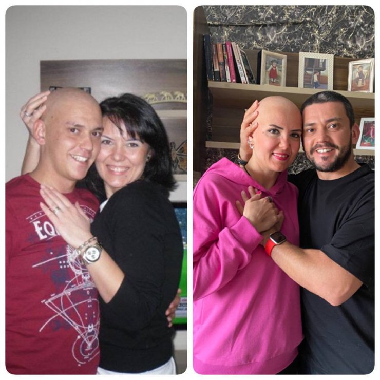 Kansere karşı aşk ile savaş; Eşi yendi sıra onda