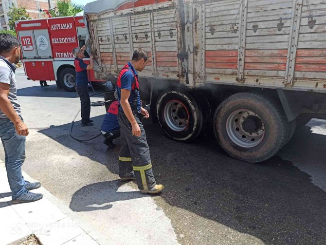 Isınan fren balataları yangına neden oldu