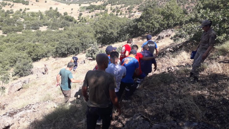 Tunceli'de kayalıklardan düşen çoban, hastanelik oldu