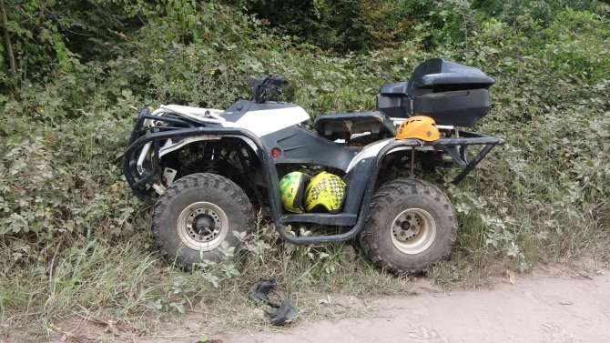 ATV takla attı: 1 yaralı