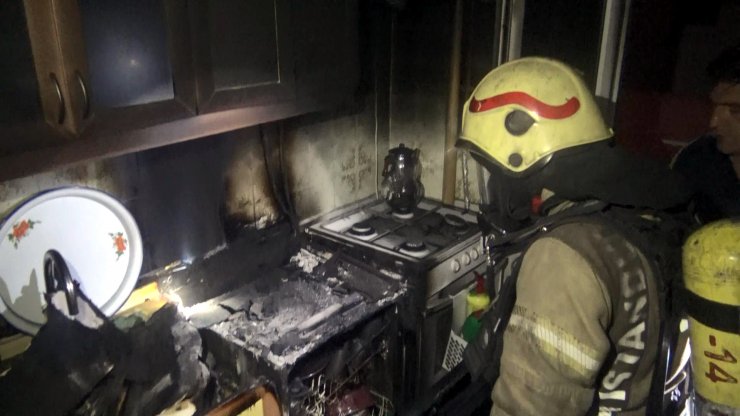 Bulaşık makinesi yangın çıkardı