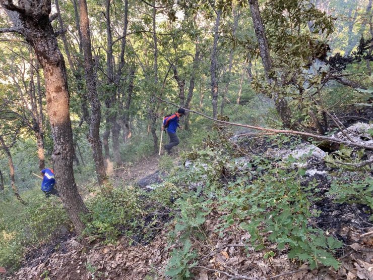 Orman yangınına giden işçiler ve AFAD personeli Sikorsky ile taşındı