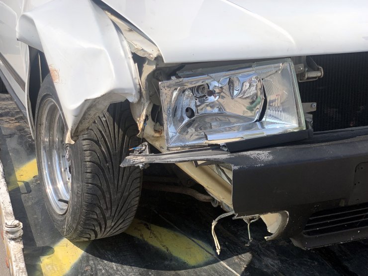 Otoyolda bacak koparan yarış