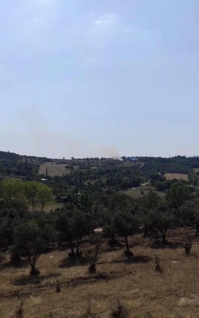 Bursa’da çalılık alanda korkutan yangın