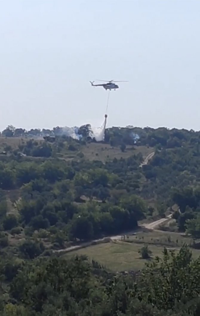 Bursa’da çalılık alanda korkutan yangın
