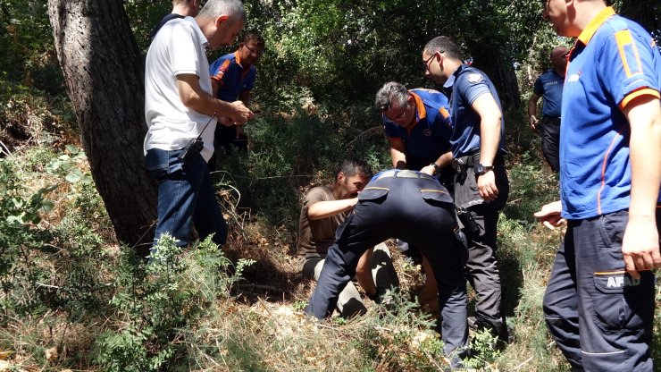 Ormanda yürüyüşe çıktı, yamaçtan yuvarlandı