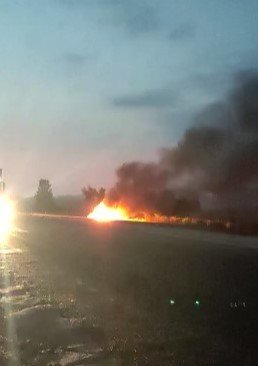 Otomobil alev topuna döndü