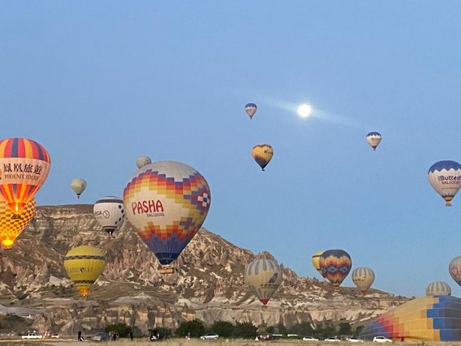 Yılın ilk 7 ayında 327 bin 859 kişi Kapadokya’yı kuş bakışı izledi
