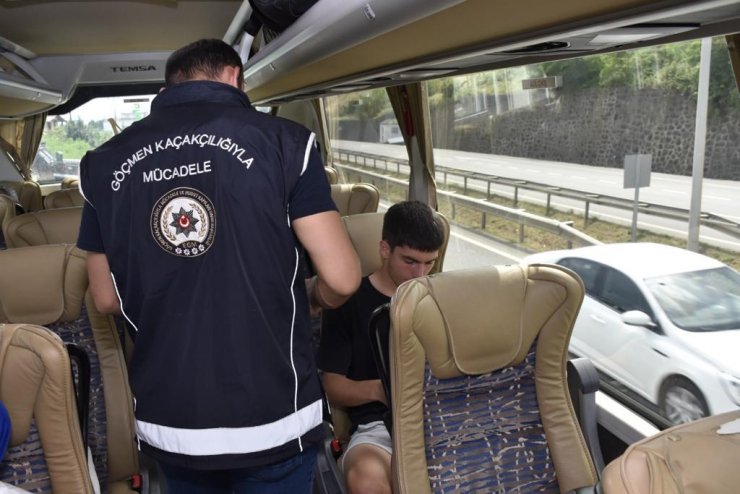 81 ildeki uygulamada 1414 kaçak göçmen, 25 organizatör yakalandı