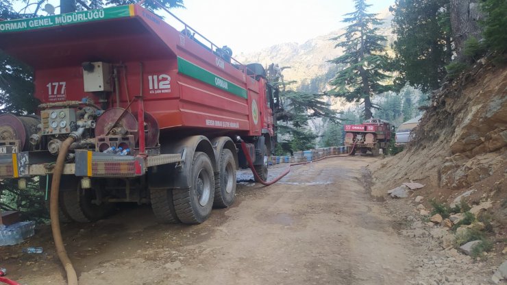 Mersin'de orman yangını 3'üncü gününde