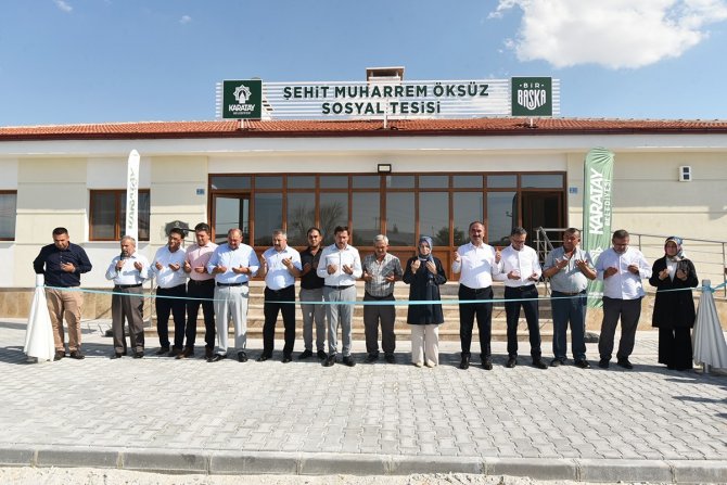 Divanlar Şehit Muharrem Öksüz Sosyal Tesisi açıldı