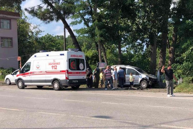 Samsun’da trafik kazası: 2 yaralı