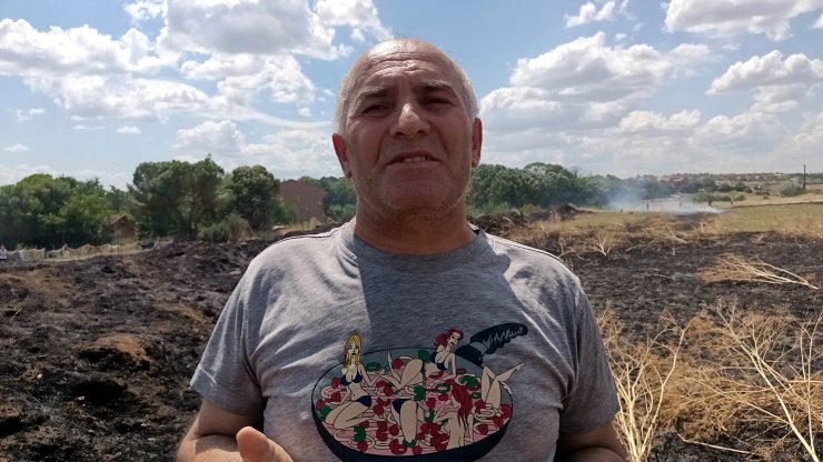 Otluk yangını yerleşim yerlerine sıçramadan söndürüldü