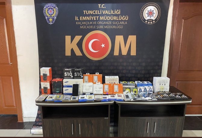 Tunceli’de 321 adet kaçak ürün ele geçirildi